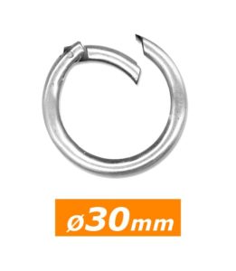 Anneau mousqueton Argent