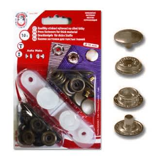 Bouton pressions sport + camping 15 mm bronze