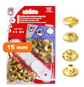 Bouton pressions sport + camping 15 mm or