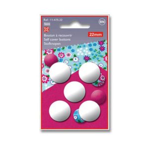 Bouton à recouvrir en plastique 22 mm