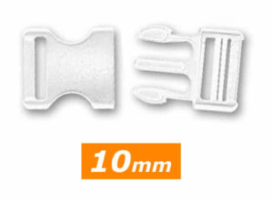 Attache clip 10 mm blanc