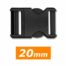 Attache clip 20 mm noir