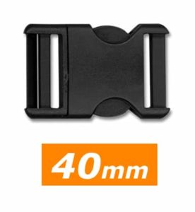 Attache clip 40 mm noir