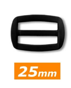 Boucle coulissante 25 mm noir