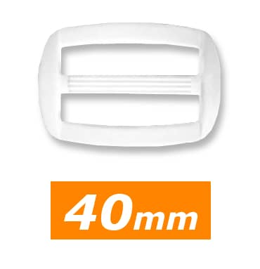 Boucle coulissante 40 mm blanc