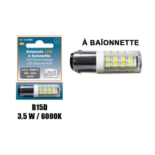 Ampoule led à baïonnette - 3.5watt/6000k 220-240v