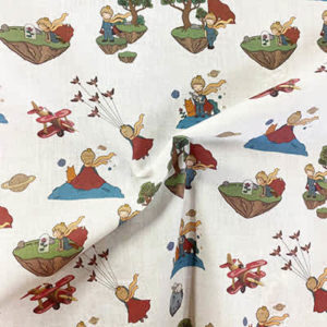 Tissu coton imprimé petit prince froissé