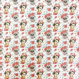 Tissu coton imprimé Frida