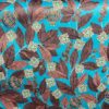 Tissu velours feuilles