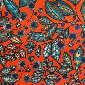 Tissu d'ameublement isis orange