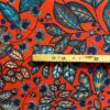 Tissu d'ameublement isis orange mètre