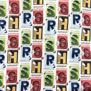 Tissu coton Harry Potter maisons