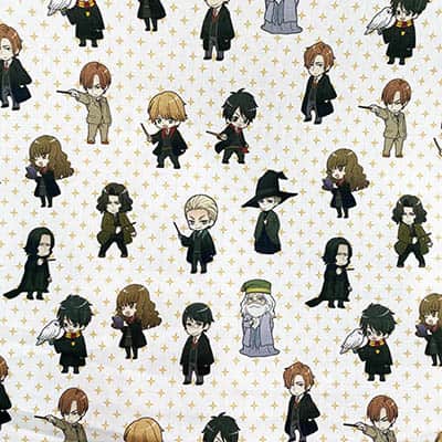 Tissu coton Harry Potter personnages - La Grange aux Tissus