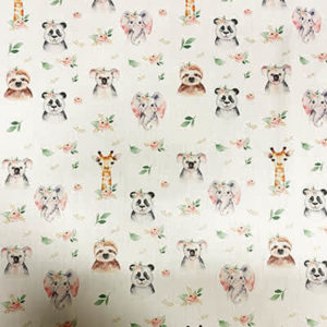 Tissu satin de coton koala