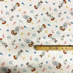 Tissu satin de coton docteur mètre