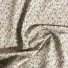 Tissu coton imprimé musique notes froissé