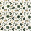 Tissu coton imprimé musique guitare