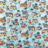 Tissu coton imprimé combi Volkswagen