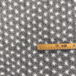 Tissu coton imprimé futon noir mètre