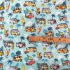 Tissu coton imprimé combi Volkswagen mètre