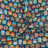 Tissu coton imprimé hiboux froissé