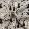 Tissu aspect lin glamour froissé
