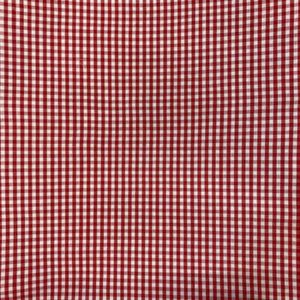 Tissu coton imprimé vichy mini rouge