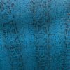 Tissu simili cuir serpent bleu