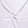 Double gaze blanc pailleté