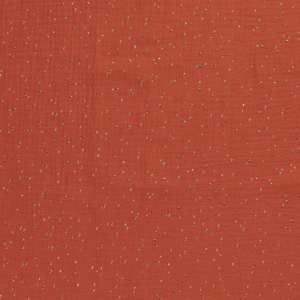 Double gaze terracotta pailleté lisse