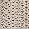 Tissu aspect lin baleine noir mètre