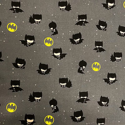 Tissu coton imprimé mini Batman
