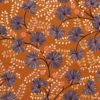 Tissu d'ameublement floraline orange