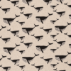 Tissu aspect lin baleine noir
