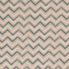 Tissu aspect lin zigzag bleu