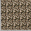 Tissu aspect lin militaire vert mètre
