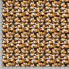 Tissu aspect lin militaire jaune mètre