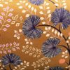 Tissu d'ameublement floraline orange près