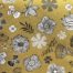 Tissu d'ameublement flower jaune