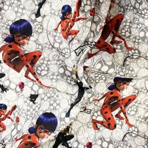 Tissu Ladybug froissé
