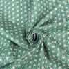 Tissu coton imprimé géométrique vert