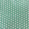 Tissu coton imprimé géométrique vert mètre droit