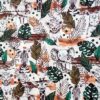 Tissu satin de coton Lion