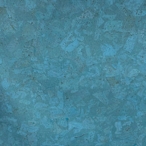 Tissu liège uni turquoise