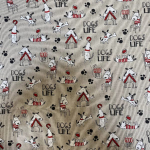 Tissu aspect lin chien