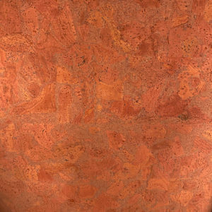 Tissu liège uni terracotta