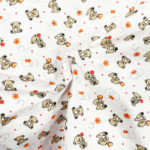 Tissu coton imprimé nounours
