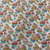 Tissu coton imprimé cake