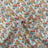 Tissu coton imprimé cake froissé
