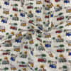 Tissu coton imprimé vanne summer froissé